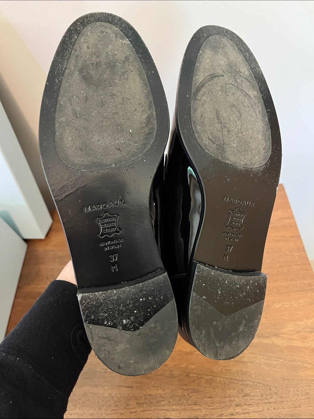 Margaux Black Patent Andie Leather Loafers - Picture 5 of 7